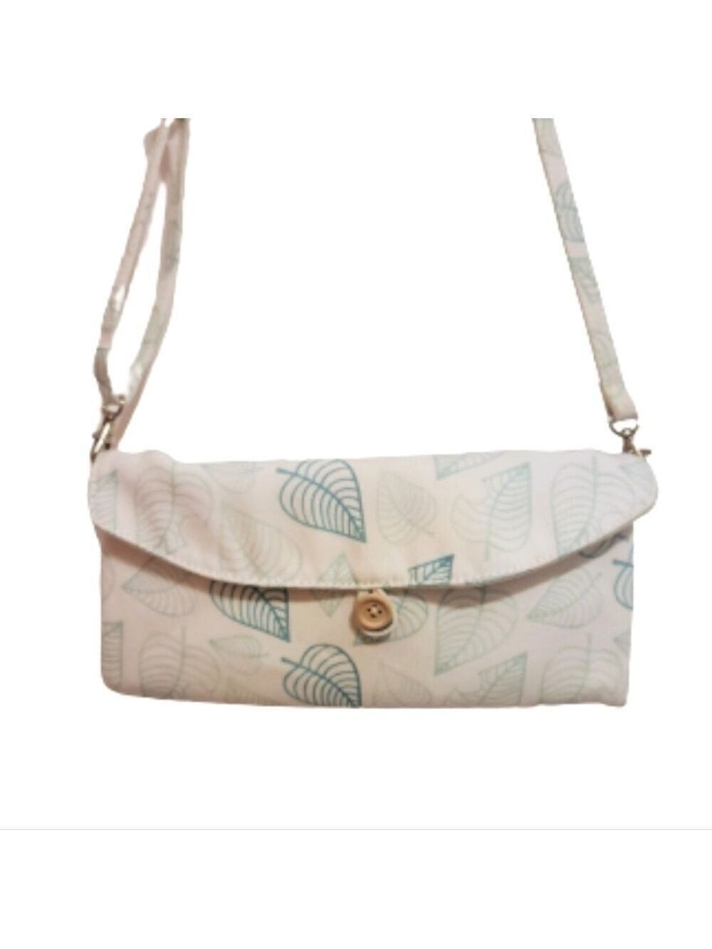 Nintendo Switch Lite Case Forest Fabric Ivory Green Crossbody Bag